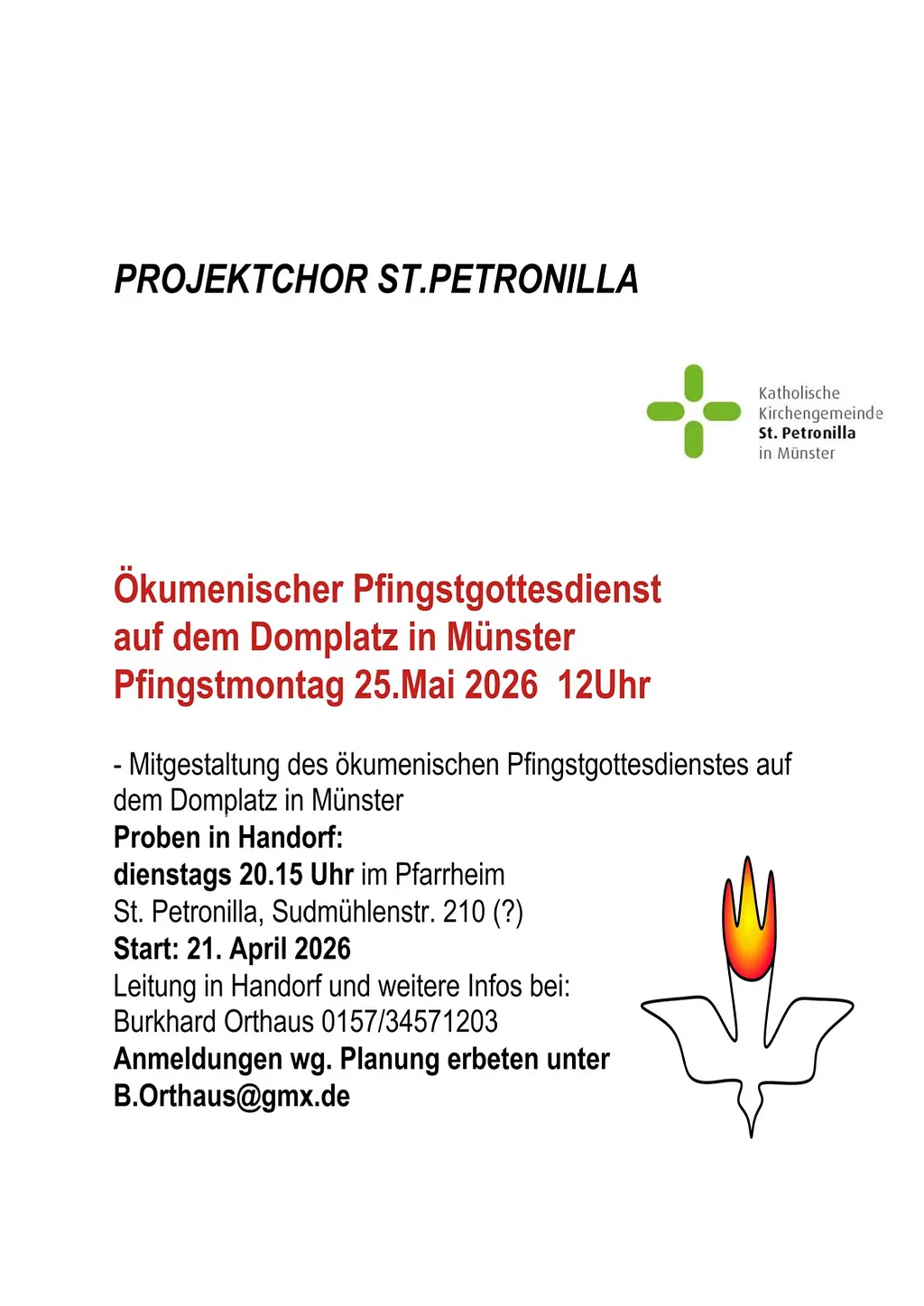 Projektchor Ökumenischer Pfingstmontag