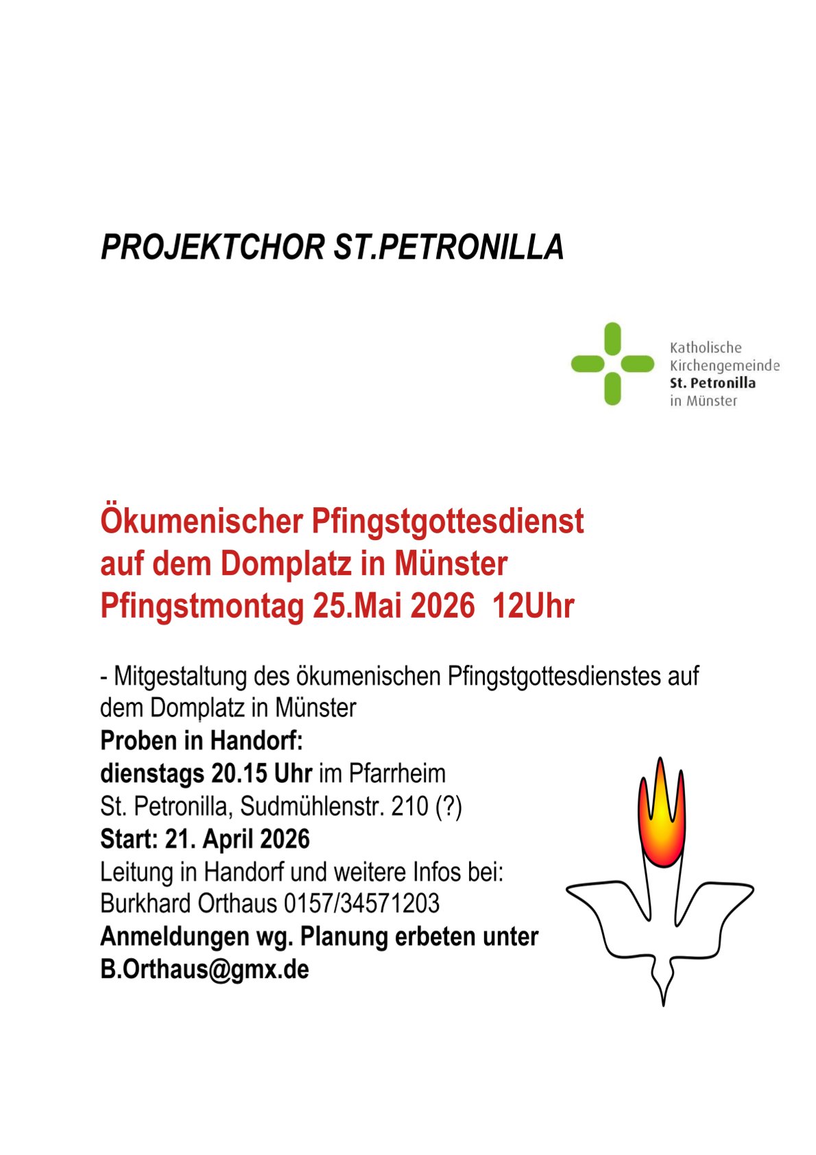 Projektchor Ökumenischer Pfingstmontag